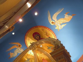 Church Interior 021 - View of ceiling from inside Sanctuary