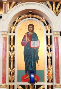 060 - Icon Screen closeup Christ the Teacher