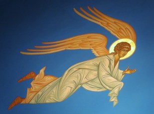 Church Interior 007 - Angel on Sanctuary Ceiling