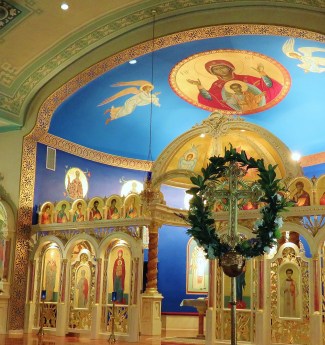 Church Interior 065 - Processional Cross in foreground