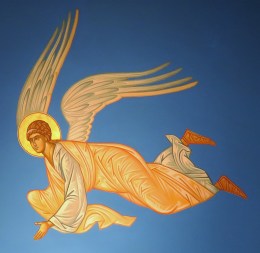 Church Interior 019 - Angel icon Sanctuary ceiling