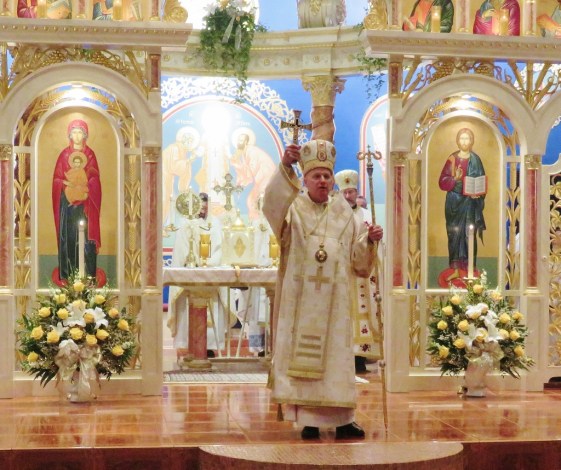 Bishop Kurt bestows the final blessing upon all present and upon St. Michael's Church