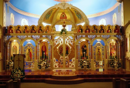 Pre-100th Liturgy 025 - View of icon screen